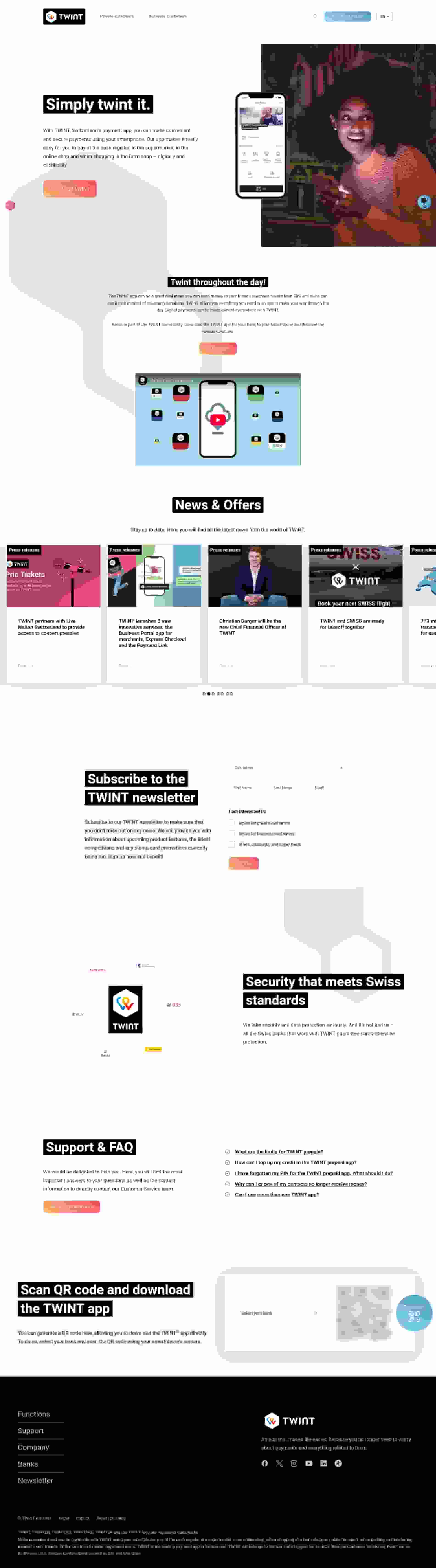 Twint Payment Integration — Kiosky